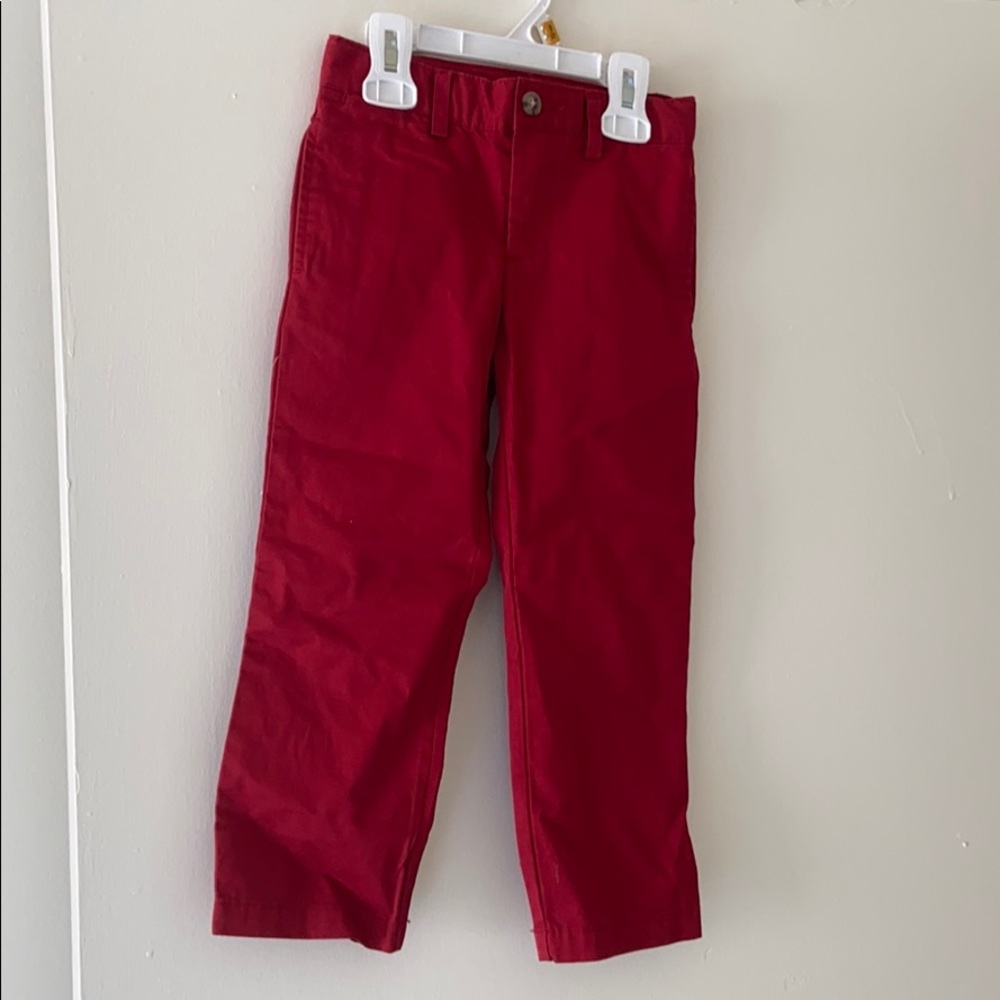 Red polo pants